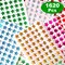 1620 Pack, 6 Colors, Holographic Small Star Stickers for Kids Reward